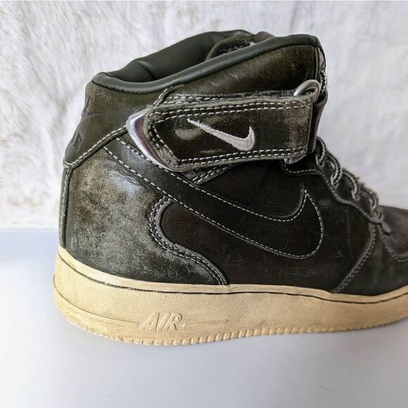 Nike Air Force 1 Premium Work Boot Dark Green Men's Size 9.5 - Picture 14 of 14